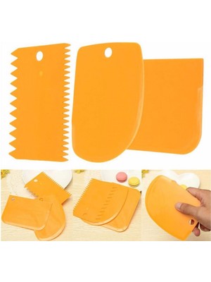 E-Bulurum Hamur Şekillendirici Kesici Kazıyıcı Pasta Kek Dekorasyon Seti (5067)