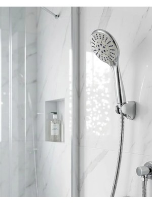 Kaia Life Çok Fonksiyonlu El Duşu ve Duş Hortumu Seti Mafsallı Tutacak Dayanıklı Hortum