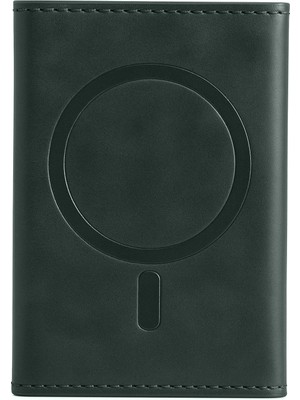  Tema Magsafe Deri Kartlık - Yeşil Nemere