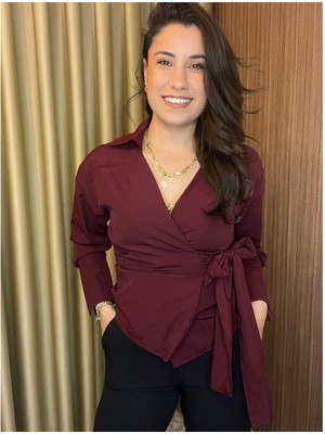 Gömlek Yandan Bağlama Detaylı