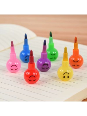 Alfa Life Marketing 4'lü Emojili Yumurtlayan Boya Kalemi Seti