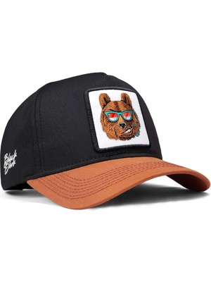 BlackBörk Ayı Logolu Kiremit-Siyah Beyzbol Şapka