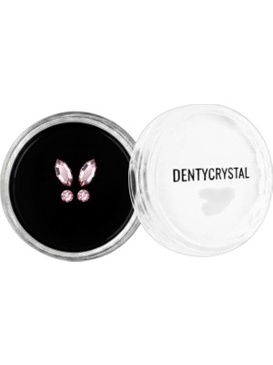 Generic Dentycrystal Diş Pırlantası Pembe Kelebek Desenli (Avusturya Kristallerinden Oluşturulmuş Özel Set )