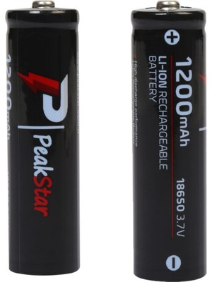 Orjinal 3.7 V 1200 Mah Şarj Edilebilir 18650 Turbo Model Li-Ion Şarjlı Pil