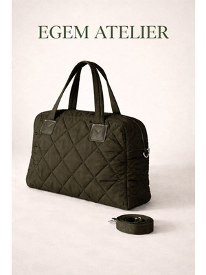 Egem Atelier Kapitone Desen Omuz Çantası
