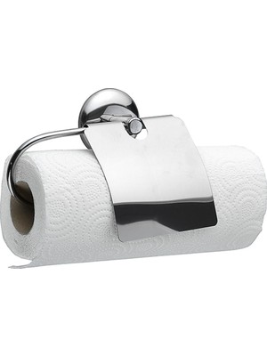 Nemere  Dekoratif Kapaklı Paslanmaz Kağıt Havluluk Rulo Havlu Tutacağı