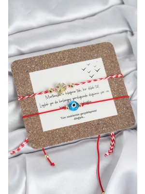 Balkan Grup Marteniçka Bileklik 2'li Yonca ve Nazarlı Model