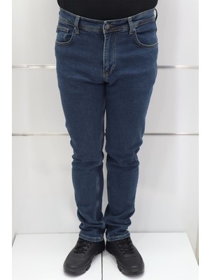 Denim Cartel Fistan Store Erkek Yüksek Bel Normal Kesim Boru Paça Battal Jean Pantolon