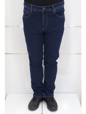 Denim Cartel Fistan Store Erkek Yüksek Bel Normal Kesim Boru Paça Battal Jean Pantolon