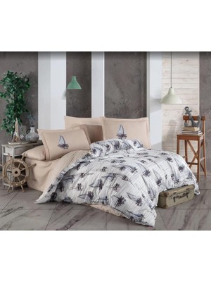 Decostyle Çift Kişilik Ranforce Nev Takımı Milena Mavi