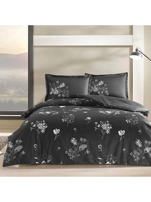 Decostyle Çift Kişilik Saten Nev Takımı Roxane Siyah