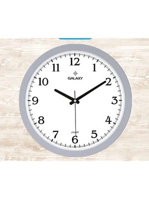 Galaxy 1964-G Premium Duvar Saati Gri 35 cm