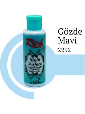 Decostyle Riculti Surface 2292 Gözde Mavi Akrilik Boya 120 cc