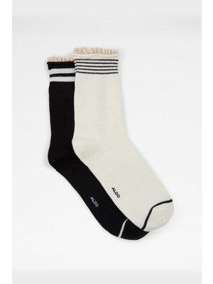 Aldo Snugglestripes Kadın Çorap - Siyah