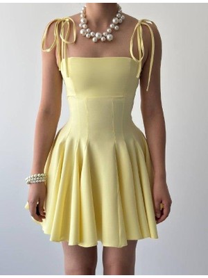 Adisia Clara Askılı Mini Elbise