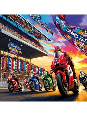 SHC4200 31753 Motor Raci̇ng 50 Parça Puzzle