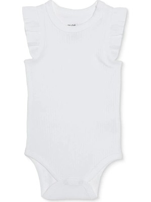 Tiffany Kız Bebek Body Çıtçıtlı Bisiklet Yaka Atlet