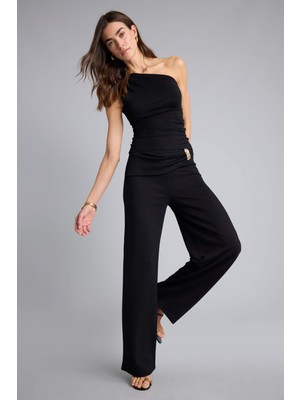 DeFacto Wide Leg Aksesuar Detaylı Pantolon H1597AX26SM