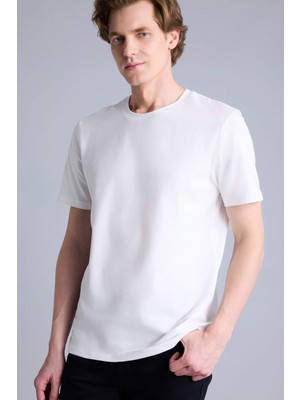 DeFacto Pamuklu Slim Fit Bisiklet Yaka Kısa Kollu Tişört H3422AX26SP