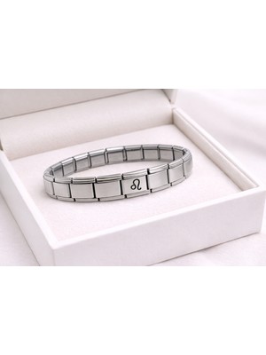 Çelik Nomination Bileklik Aslan Burcu | Paslanmaz Çelik Burç Bilekliği | Güçlü Tasarım