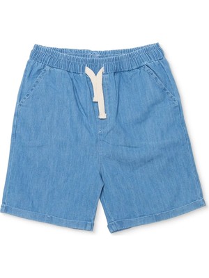 Hellobaby Erkek Bebek Denim Şort Bağcıklı Reçme