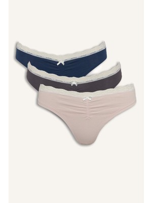 DeFacto Dantel Detaylı 3LÜ G8533AX26SP