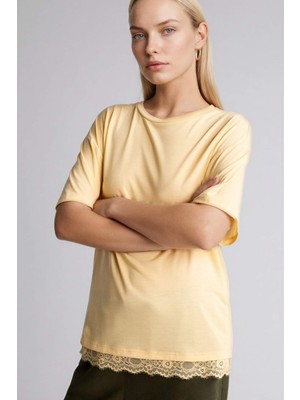 DeFacto Relax Fit Bisiklet Yaka Kısa Kollu Tişört G9271AX26SP