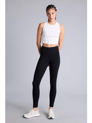 DeFacto Beli Saran Pamuklu Sporcu Tayt Z6327AZ26SM