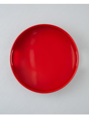 English Home Simplex Metal Tepsi 37 cm Kırmızı