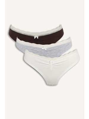 DeFacto Dantel Detaylı 3'lü Külot G8533AX26SP