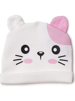 Hellobaby Kız Bebek Şapka Hayvan Baskılı