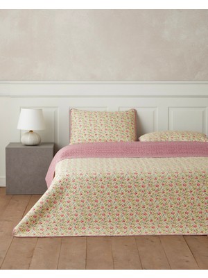 English Home Scarlet Bloom  Tek Kişilik Yatak Örtüsü Takımı 160X220 cm Kırmızı