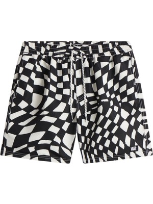 VN000SQDY281 Vans Primary Iı Elastic Printed Boardshort Erkek Mayo Siyah