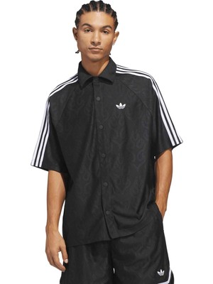 AKA9356 Adidas Jacquard Top Erkek G&amp;ouml;mlek Siyah