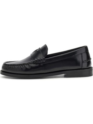 Guess %70 Poliüretan, %30 Pamuk Koyu Siyah Erkek Loafer Rossıo