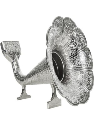 Hediyesahibi Nostaljik Tasarım Akustik Gramofon Zamaktan Yapılmış Şık Hediye Seçeneği