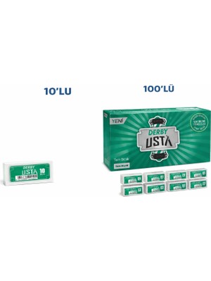 Derby Usta Çift Taraflı Jilet Tam Berber Jileti