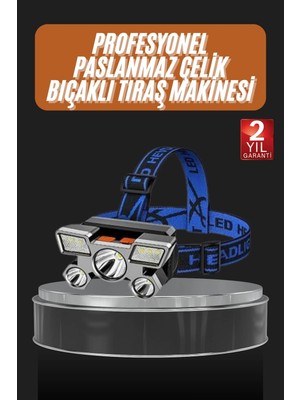 El Feneri Süper Kafa Lambası 4 Modlu 5 LED Kafa Feneri