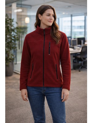 Luxic Core Erkek Dik Yaka Fermuarlı Polar Ceket – Günlük Kullanıma Uygun, Sıcak Tutan, Cepli Polar Mont