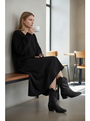 Bambi Siyah  Kadın Bot & Bootie K02586999909