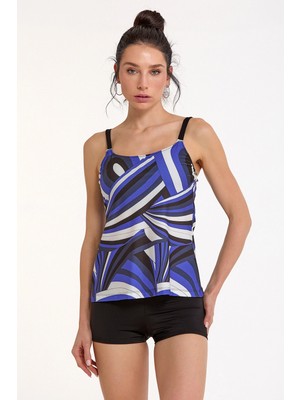 Gecem Giyim Argento 0063-3011 Kadın Şortlu Tankini