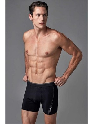 Eros Compact Renkli Boxer Siyah Erkek İçin S Beden Rahat Paça Tasarımı