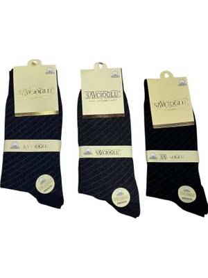 Liyuza Savcıoğlu Desenli Pamuklu Erkek Çorap 12 Adet