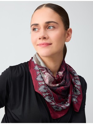 Jimmy Key Karışık Çiçek Desenli Dokuma Eşarp