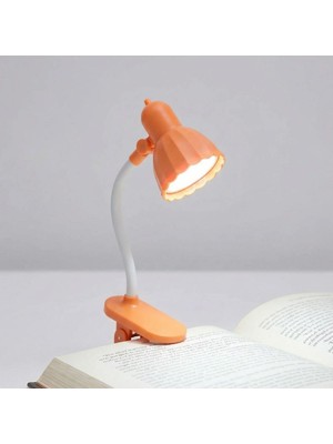 Go İthalat Lale Model Mandallı LED Kitap Okuma Lambası – Kıvrılabilir Esnek Gövdeli, Taşınabilir Gece Lambası &amp;amp; Masaüstü Okuma Işığı (5440)