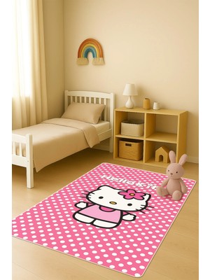 Dolce Mariee Modern Dijital Baskı Kaymaz Taban Çocuk ve Genç Odası Halısı H0600