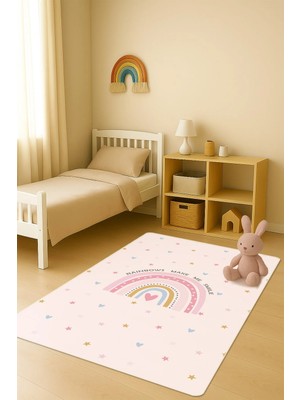 Dolce Mariee Modern Dijital Baskı Kaymaz Taban Çocuk ve Genç Odası Halısı H0784
