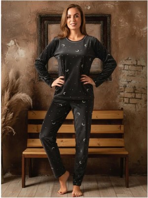 Sude Kadın Kışlık Kadife Pijama Takımı 533- 1 Adet