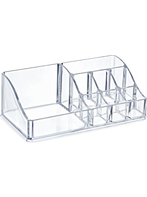 Akay Plastik Akay AK-499 Şeffaf Makyaj Organizer Kozmetik Ürün Düzenleyici Pratik Kullanım İçin