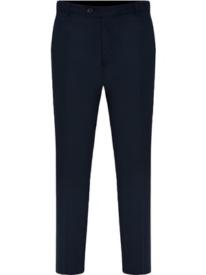 Süvari Erkek Pantolon Dar Paça Günlük Stil 54 Beden Polyester Viskon Karışım Rahat Kalıp